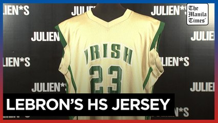 Iconic LeBron James high school basketball jersey could fetch millions at auction