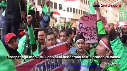 Jelang Demo Ojol Hari Ini, Polisi Bersiaga di Kantor Gojek Petojo