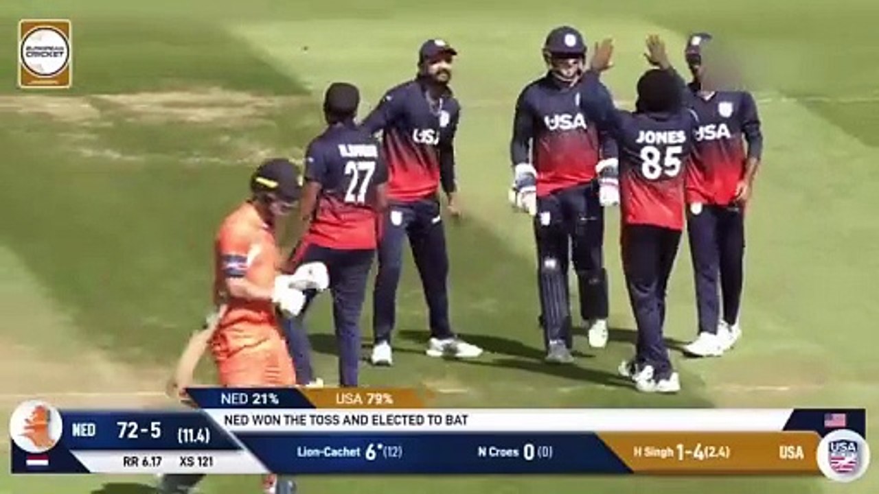 United States vs Netherlands Final Match Highlights _ T20 Tri Series 2024