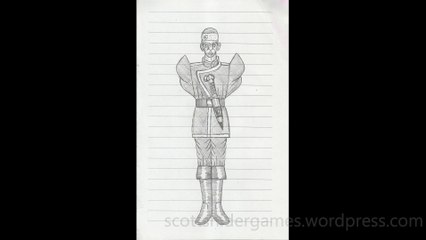 Soldier Pencil Sketch Video #371 (08-29-2024)