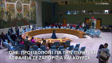 ΟΗΕ: Προειδοποιεί για την πυρηνική ασφάλεια σε Ζαπορίζια και Κουρσκ