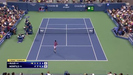 Ruud's remarkable defence outfoxes Monfils