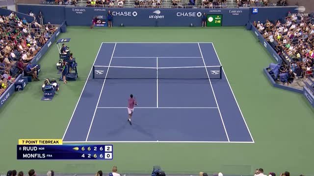 Ruud's remarkable defence outfoxes Monfils