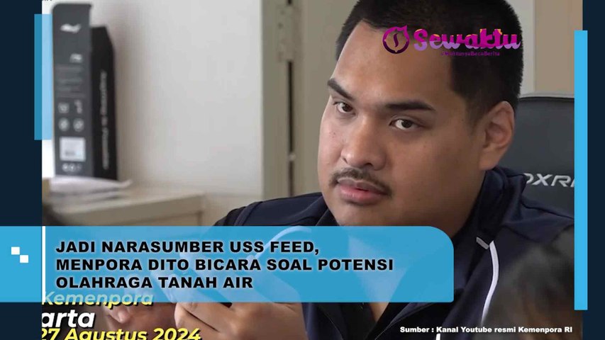 Sebagai Narasumber di Uss Feed, Menpora Dito Membahas Potensi Olahraga Nasional