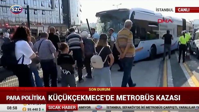 Sefaköy'de metrobüs kazası
