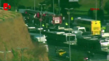 İstanbul  Küçükçekmece'de metrobüs kazası