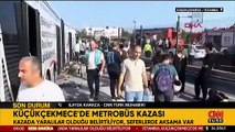 SON DAKİKA || Küçükçekmece'de metrobüs kazası: 1 kişi hayatını kaybetti, 35 yaralı var