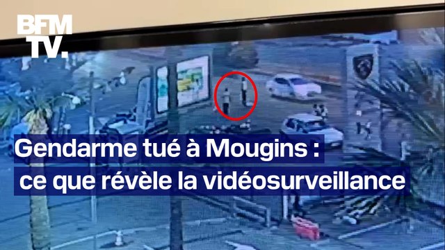 Gendarme tué à Mougins: ce que révèlent les images de vidéosurveillance obtenues par BFMTV