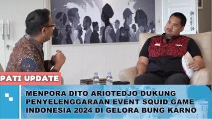 Didatangi Ruben Hattari, Menpora Dukung Penuh Penyelenggaraan Event Squid Game Indonesia 2024 di GBK