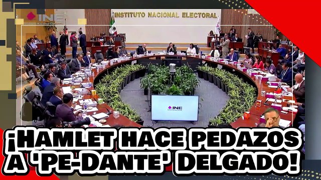 ¡VE! ¡Hamlet hace pedazos al cacique Pedante Delgado por atacar a la aplanadora de la 4T!