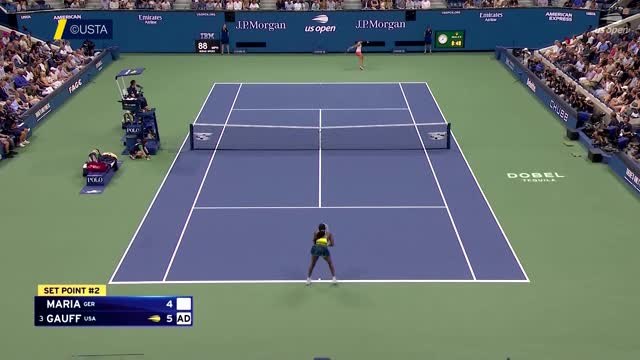 US Open - Un étrange problème technique interrompt Gauff et Maria en plein échange