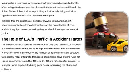 Why Los Angeles Traffic Conditions Contribute to High Accident Rates and How Attorneys Can Help