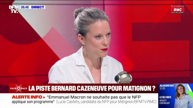 “Sur quel programme?”: Lucie Castets (NFP) s'interroge sur la piste de Bernard Cazeneuve pour Matignon