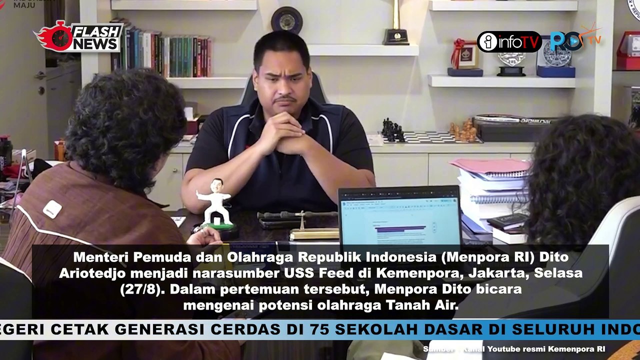 JADI NARASUMBER USS FEED, MENPORA DITO BICARA SOAL POTENSI OLAHRAGA TANAH AIR