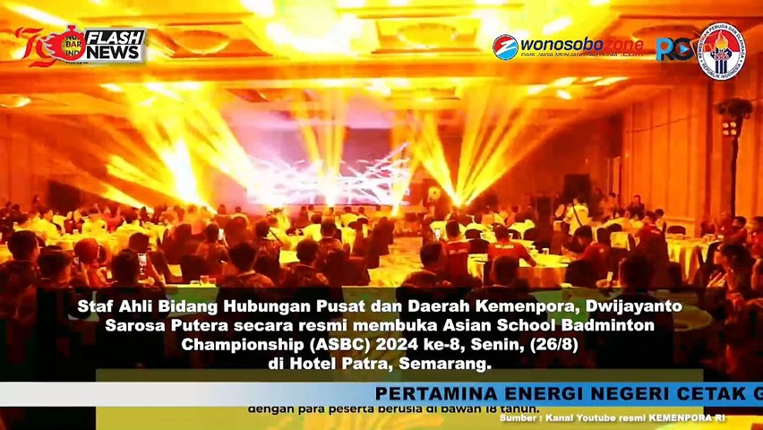 ASBC 2024 Resmi Dibuka, Kemenpora Harap Jadi Ajang Tingkatkan Prestasi dan Persahabatan Antar Pelajar Asia