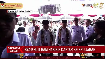 Ahmad Syaikhu-Ilham Habibie Resmi Mendaftar Pilgub ke KPU Jawa Barat