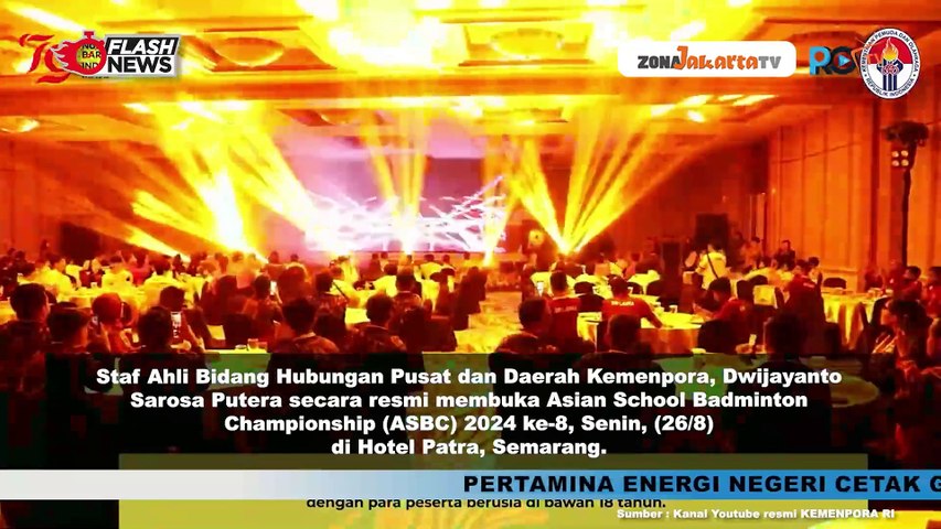 KEMENPORA HARAP ASBC 2024 JADI AJANG PENINGKATAN PRESTASI DAN PERSHABATAN ANTAR PELAJAR ASIA