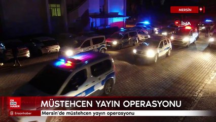 Mersin'de müstehcen yayın operasyonu