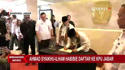 Ahmad Syaikhu-Ilham Habibie Berangkat Menuju KPUD Jabar Konvoi Naik Mobil Klasik!