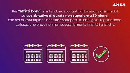 Download Video: Ansa EXPLAINER - Come funziona la normativa in arrivo sugli affitti brevi?