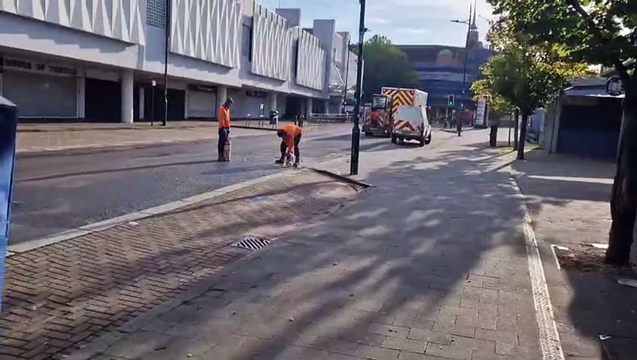 Burst water main in Wolverhampton