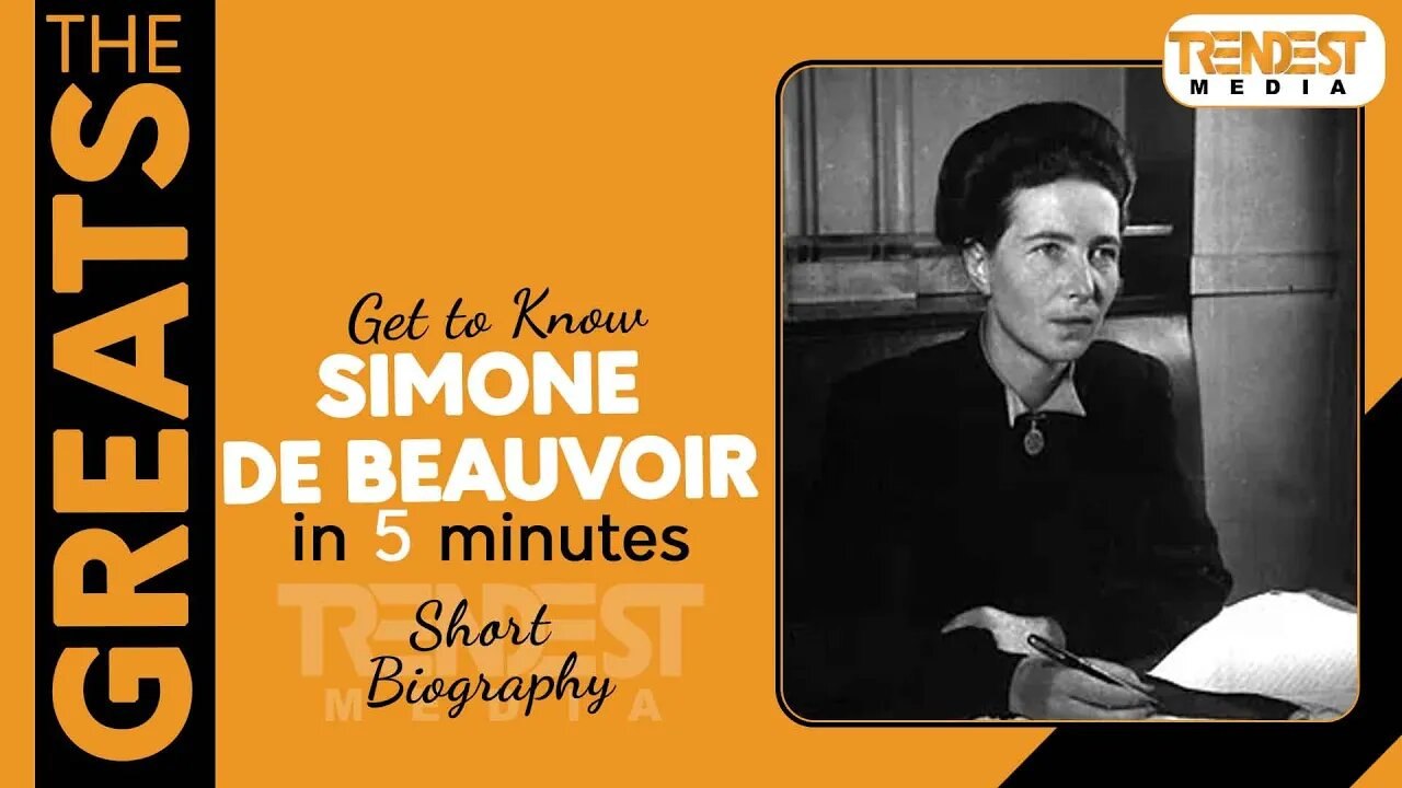Simone De Beauvoir | Biography in 5 minutes | The Greats | Infotainment Video