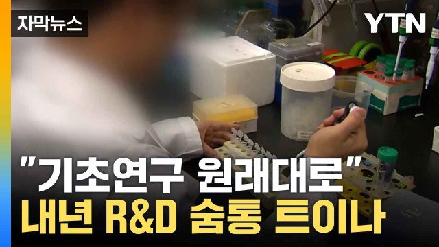 [자막뉴스] 기초연구 예산 원상 복구 ... 내년 과기 R&D 예산 숨통 트이나 / YTN