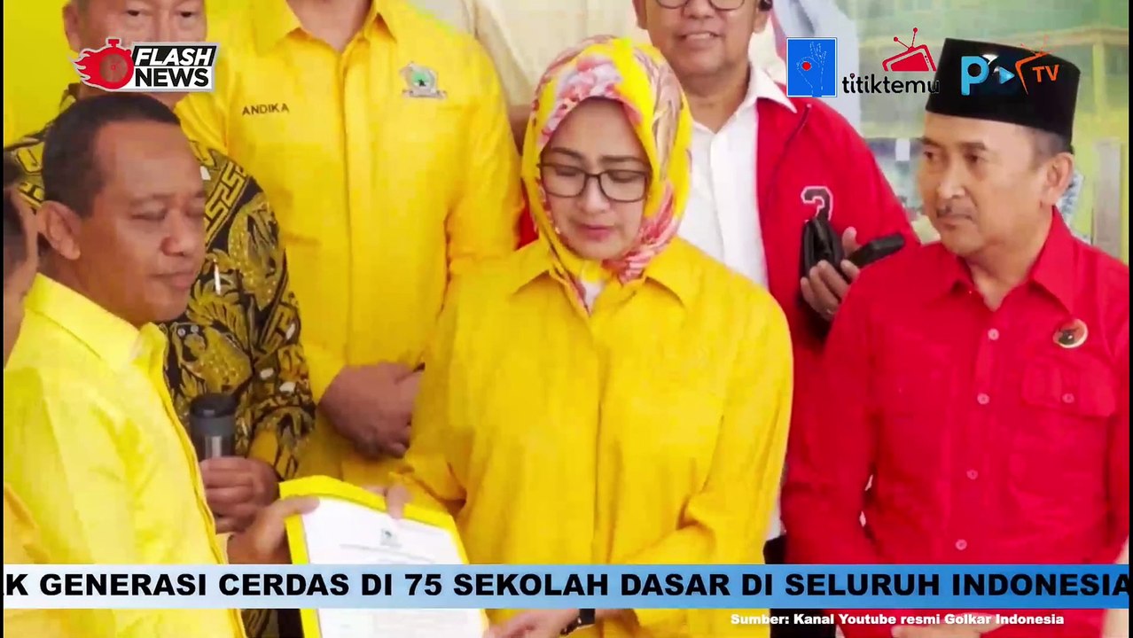 Partai Golkar Resmi Usung Airin-Ade Di Pilgub Banten 2024