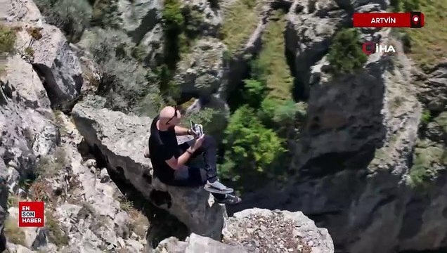 Artvin'de Cehennem Deresi Kanyonu'na konulan turnike esprilere konu oluyor