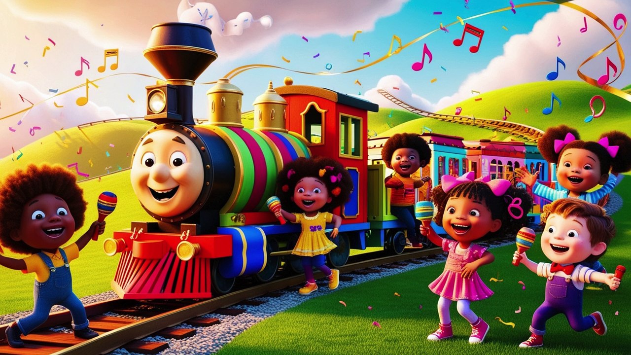 Humpty Dumpty Rides Rainbow Train!  Fun Nursery Rhymes for Kids #NurseryRhymes #KidsSongs