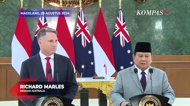 [FULL] Kata Menhan Prabowo dan Menhan Australia usai Tandatangani Perjanjian Kerja Sama Pertahanan