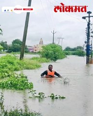 पूर पाण्यात उडी मारून वीजपुरवठा सुरळीत चांदोरीच्या अमोल कर्डिलेचे सर्वत्र कौतुक...