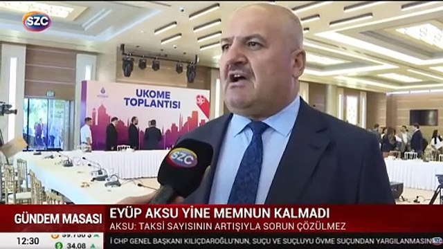 Taksiciler Esnaf Odası Başkanı Eyüp Aksu Sözcü TV'ye konuştu