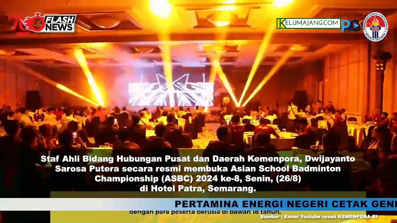 ASBC 2024 Resmi Dibuka Kemenpora Harap Jadi Ajang Tingkatkan Prestasi dan Persahabatan Antar Para Pelajar Asia