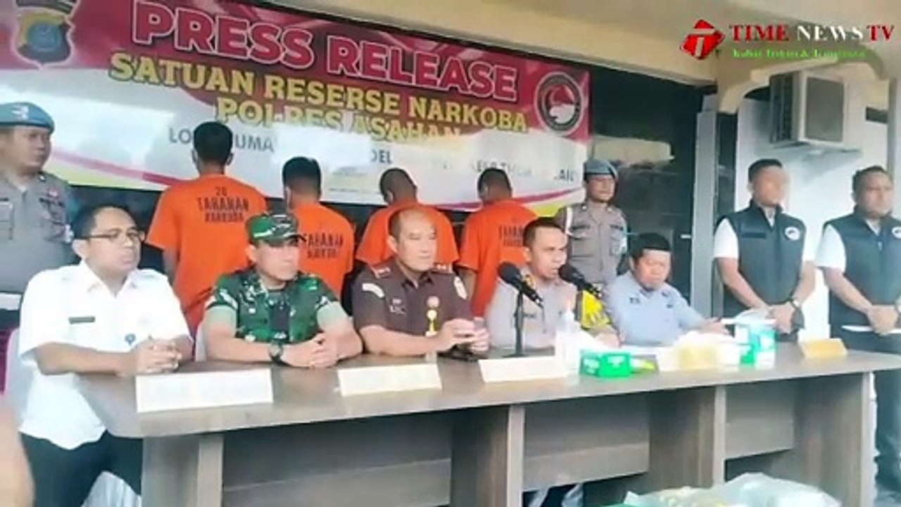 Polres Asahan Ungkap 2 Kasus Narkoba dengan 4 Tersangka dan 2 Kg Sabu