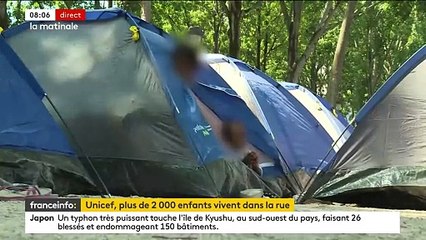 Plus de 2.000 enfants sont contraints de dormir à la rue, selon Unicef France et la Fédération des acteurs de la solidarité, qui alertent sur les conséquences "désastreuses" d’une enfance sans toit - VIDEO