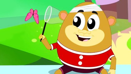 Humpty Dumpty Sat On A Wall, Monkey Rhymes Cartoon Videos and Kids Songs