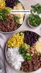 Ground Beef Burrito Bowls ✨