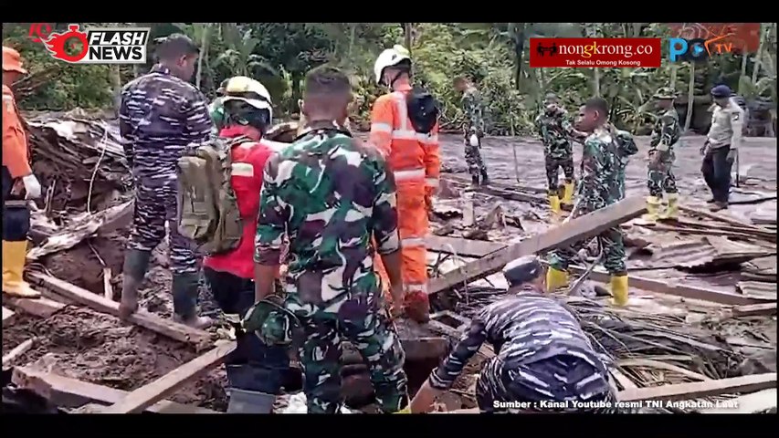 TNI AL dan Tim SAR Gerak Cepat Bantu Korban Banjir Ternate