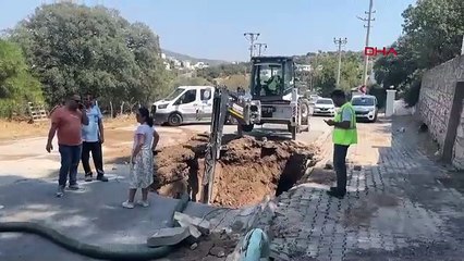 Bodrum'da bir gün arayla ana su isale hattında 2’nci patlama
