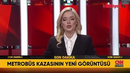Küçükçekmece'deki metrobüs kazasının yeni görüntüleri ortaya çıktı