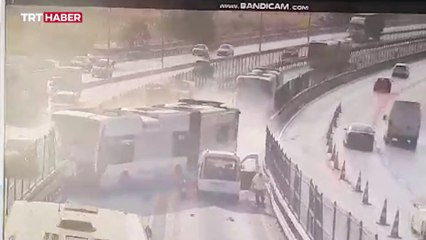 Metrobüs kazasına ilişkin yeni görüntü