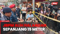 JBPM fokus alih halangan sepanjang kira-kira 15 meter halang aliran paip pembentungan