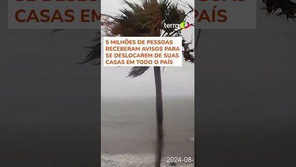 Tufão Shanshan deixa mortos e faz com que milhões deixem casas no Japão #shorts