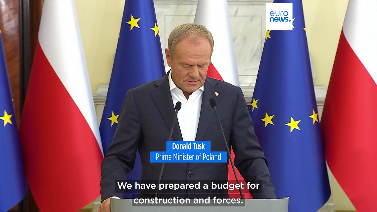 Polish Prime Minister Donald Tusk announces record defence spending in 2025 budget