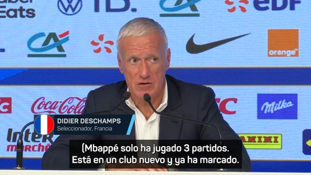 Deschamps, sobre Mbappé: Está en un equipo nuevo, pero marcará goles, y muchos