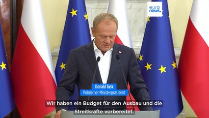 Polens Ministerpräsident Tusk plant Verteidigungsausgaben in Rekordhöhe