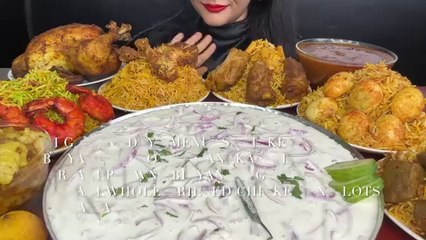 ASMR  HUGE AMOUNT OF FOOD EATINGS.......