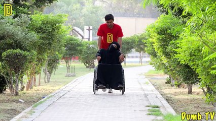 Ninja Mother on Wheel Chair - Best Comedy Funny Video 2024