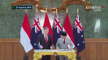 Tải video: Momen Menhan Prabowo dan Menhan Australia Tandatangani Perjanjian Kerja Sama Bidang Pertahanan